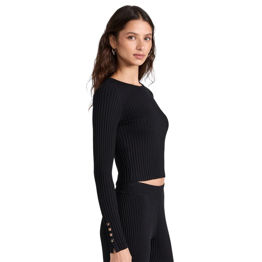 Solid & Striped Blackout Black The Landman Ribbed… - image 3